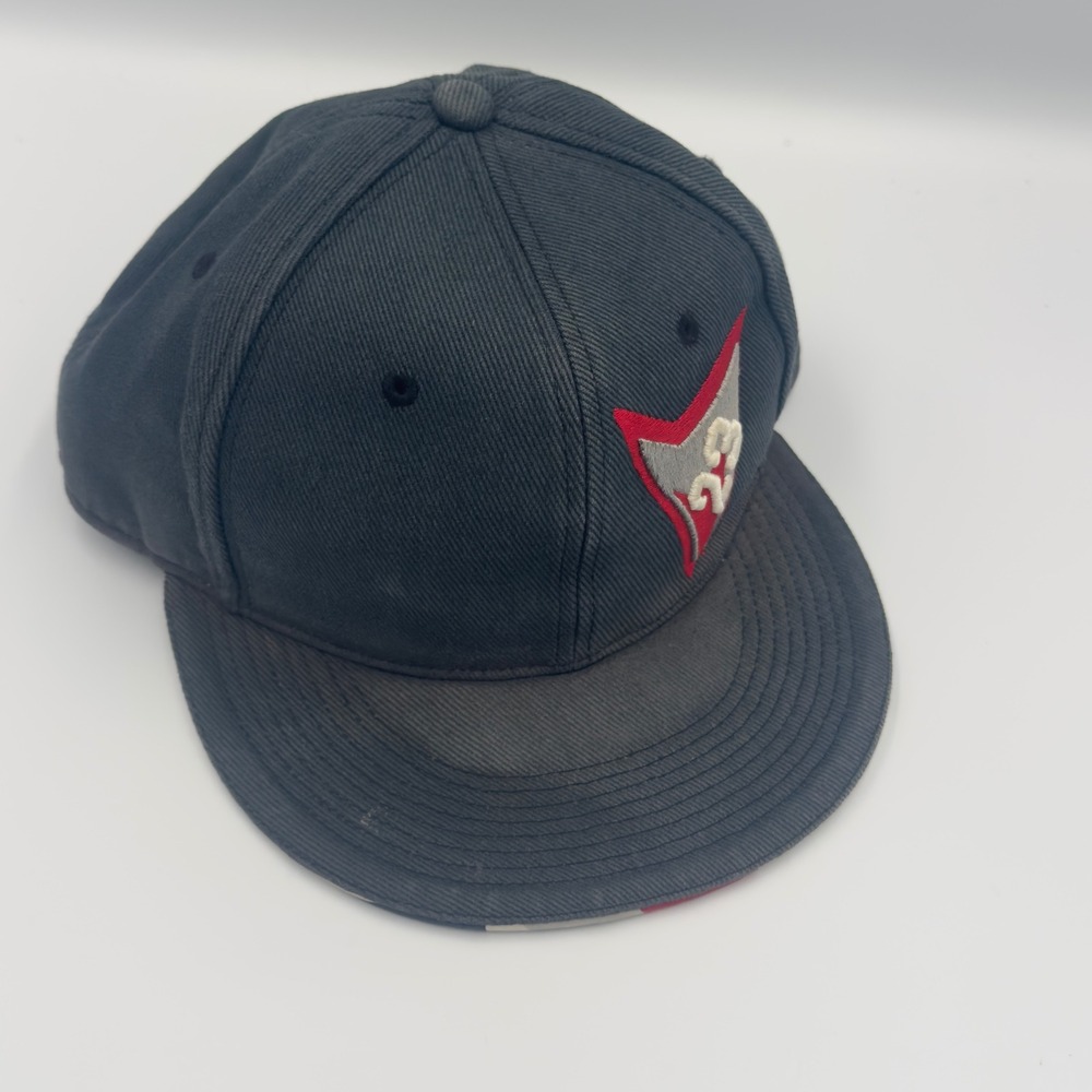 Jordan Fitted Hat Mens 7 1/8 Black 23 Patch Geometric Underbrim Cap